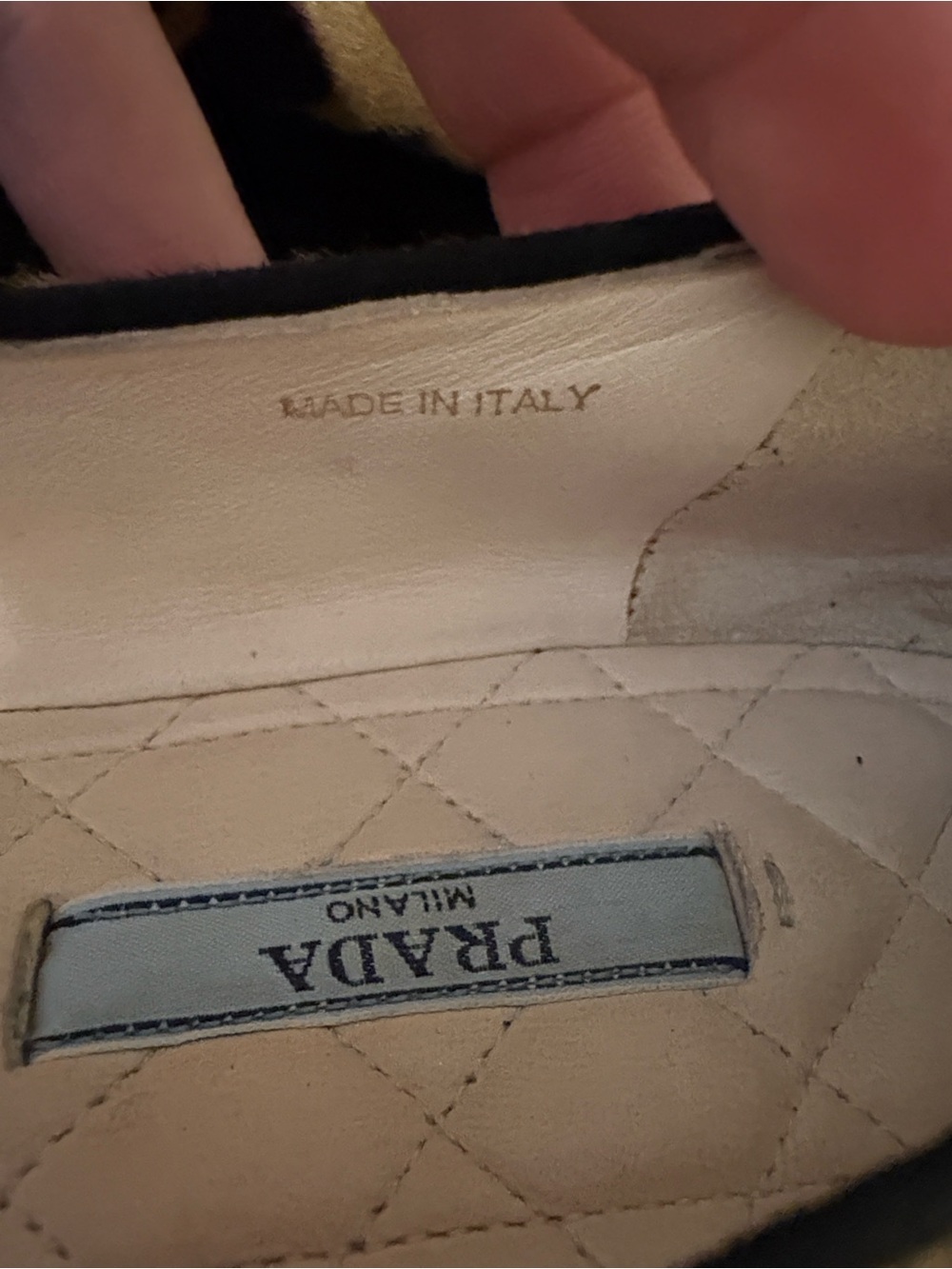 Prada calf-skin loafers in a bold leopard print- Tan and Black 8.5 ~ Authentic - Picture 11 of 16
